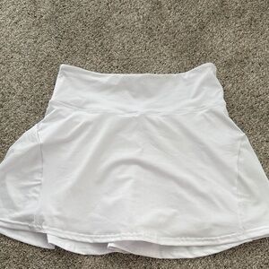 White Athletic Skort